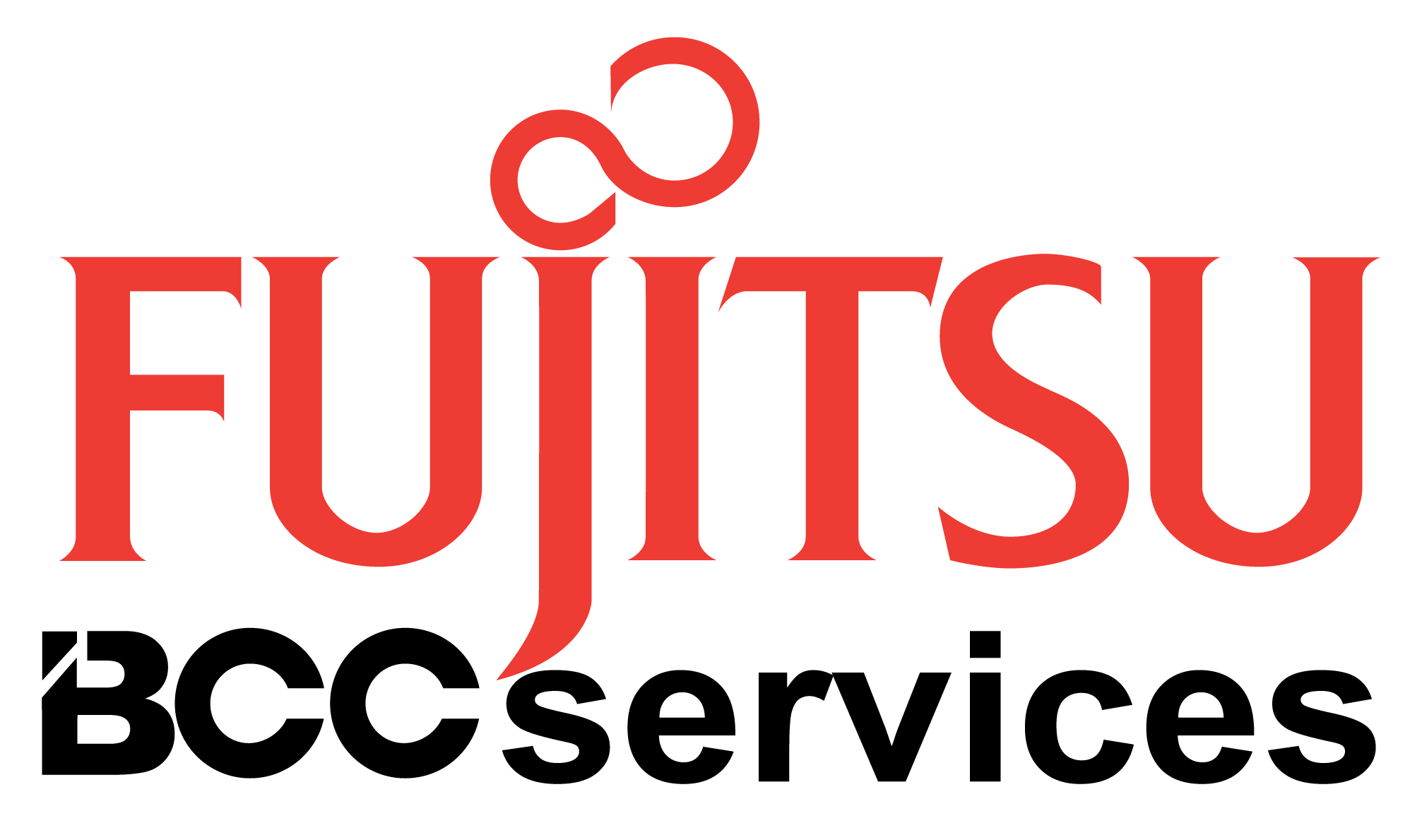 Fujitsu and BCC services combined logo